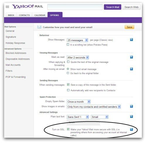 Yahoo Mail finally enables HTTPS