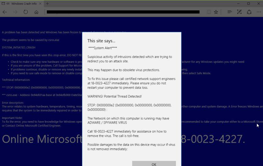 Microsoft Support Scams on the rise